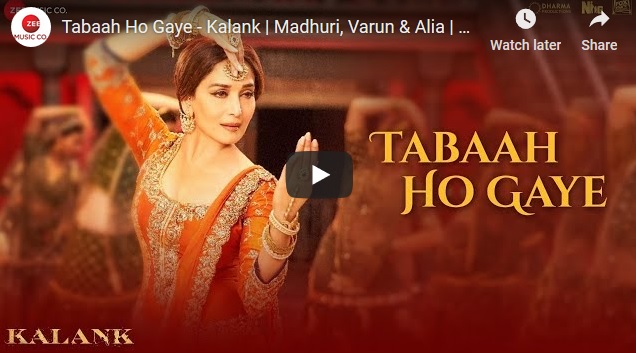 Madhuri Dixit’s Tabah Ho Gaye From Kalank Disappoints Fans